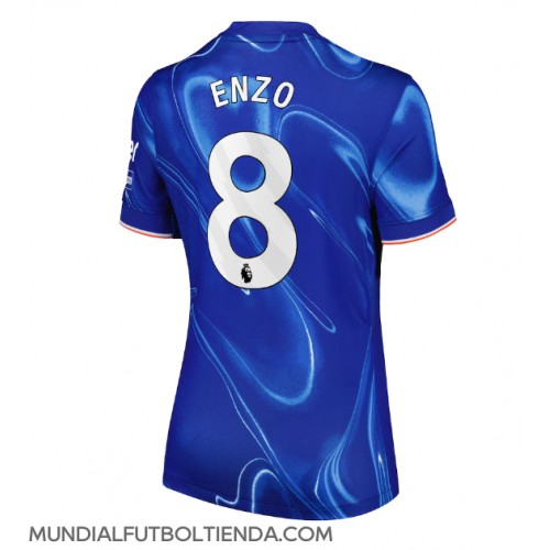 Camiseta Chelsea Enzo Fernandez #8 Primera Equipación Replica 2024-25 para mujer mangas cortas